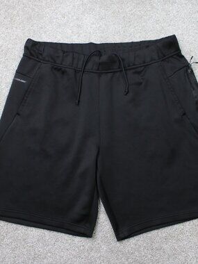 Layer 8 Shorts Mens XL Black Quick Dry Zip Pocket Drawstring Stretch Athletic